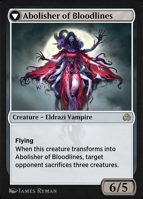 Voldaren Pariah // Abolisher of Bloodlines 138, back face