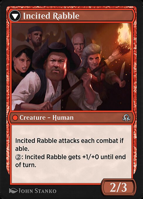 Town Gossipmonger // Incited Rabble 53, back face