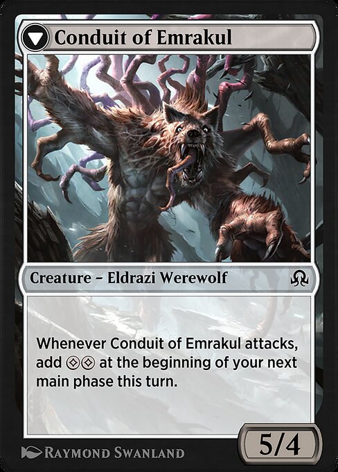 Conduit of Storms // Conduit of Emrakul 149, back face