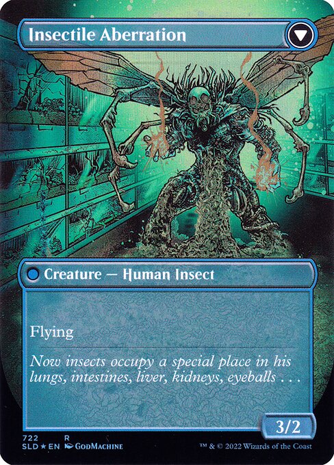 Delver of Secrets // Insectile Aberration 722, back face