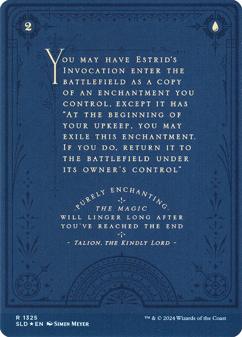 Estrid's Invocation // Estrid's Invocation 1325, back face