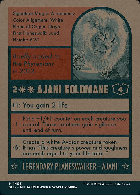 Ajani Goldmane // Ajani Goldmane 1453, back face