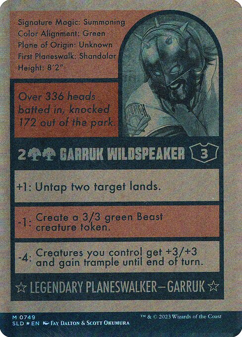 Garruk Wildspeaker // Garruk Wildspeaker 749, back face