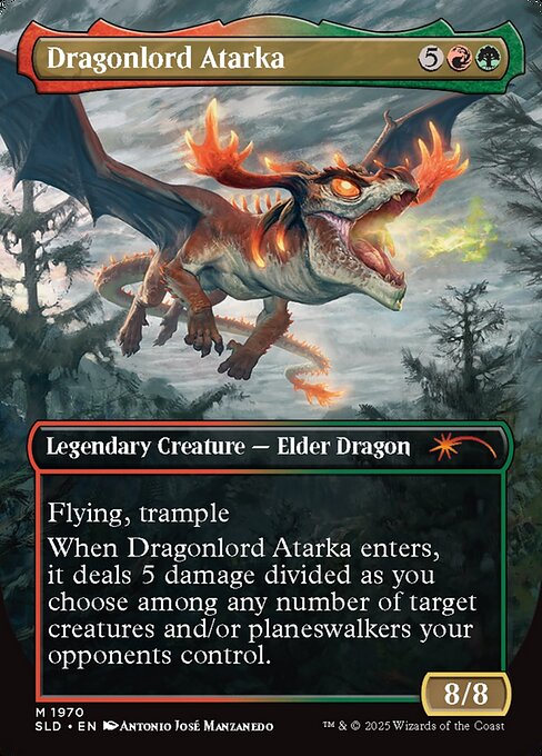 Dragonlord Atarka // Dragonlord Atarka 1970, back face