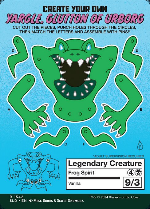 Yargle, Glutton of Urborg // Yargle, Glutton of Urborg 1542, back face