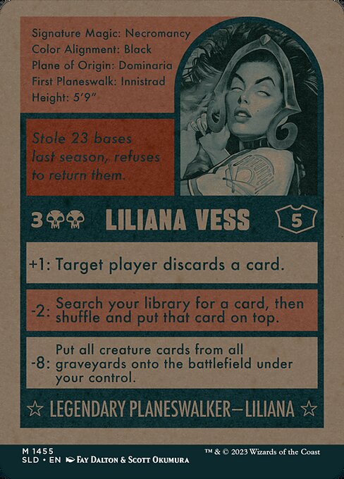 Liliana Vess // Liliana Vess 1455, back face