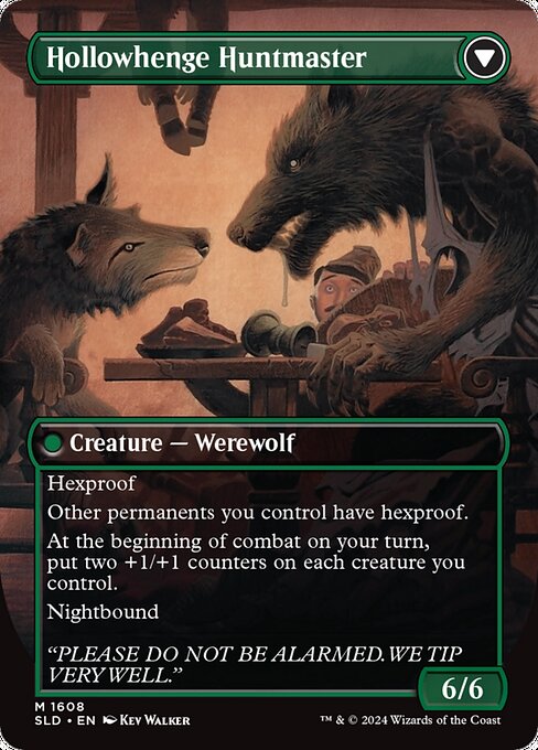 Avabruck Caretaker // Hollowhenge Huntmaster 1608, back face