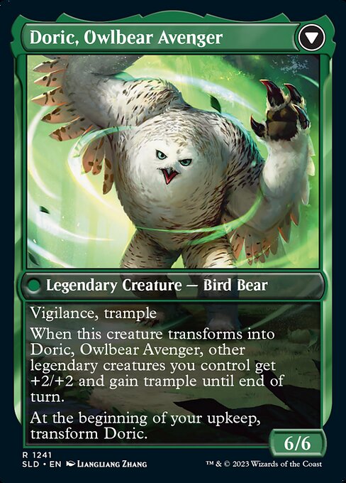 Casal, Lurkwood Pathfinder // Casal, Pathbreaker Owlbear 1241, back face