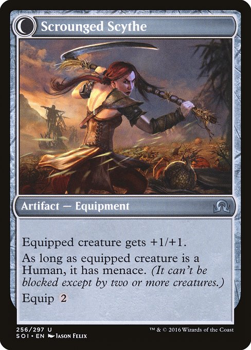 Harvest Hand // Scrounged Scythe 256, back face