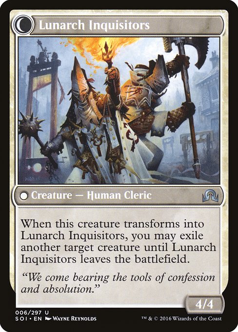 Avacynian Missionaries // Lunarch Inquisitors 6, back face