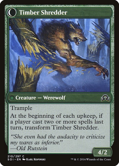 Hinterland Logger // Timber Shredder 210, back face