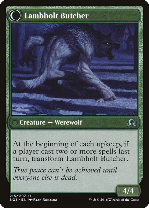 Lambholt Pacifist // Lambholt Butcher 215, back face
