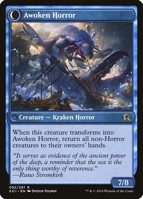 Thing in the Ice // Awoken Horror 92, back face