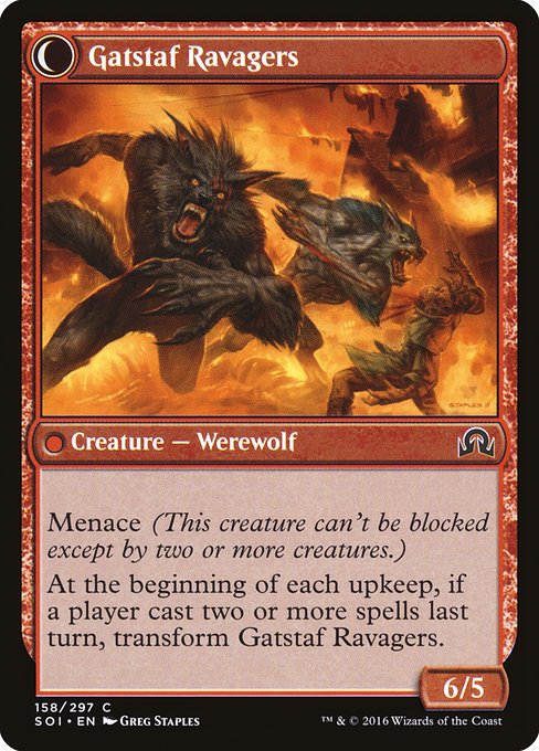 Gatstaf Arsonists // Gatstaf Ravagers 158, back face