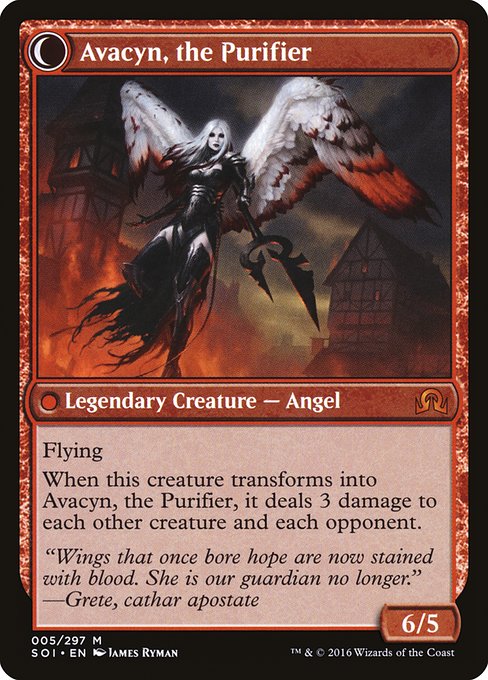 Archangel Avacyn // Avacyn, the Purifier 5, back face