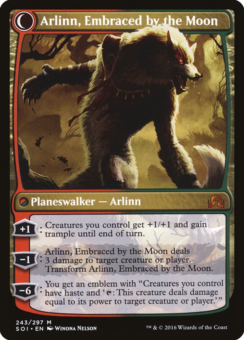 Arlinn Kord // Arlinn, Embraced by the Moon 243, back face