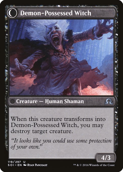 Kindly Stranger // Demon-Possessed Witch 119, back face