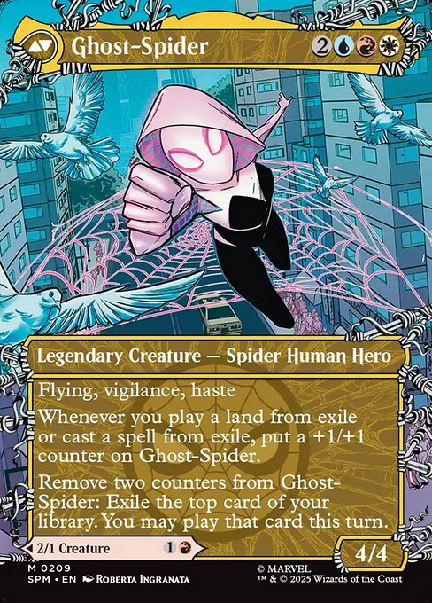 Gwen Stacy // Ghost-Spider 209, back face