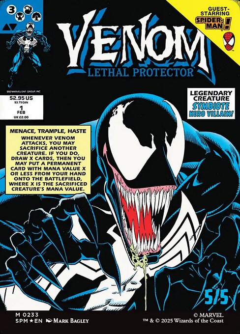 Eddie Brock // Venom, Lethal Protector 233, back face