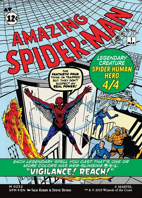Peter Parker // Amazing Spider-Man 232, back face