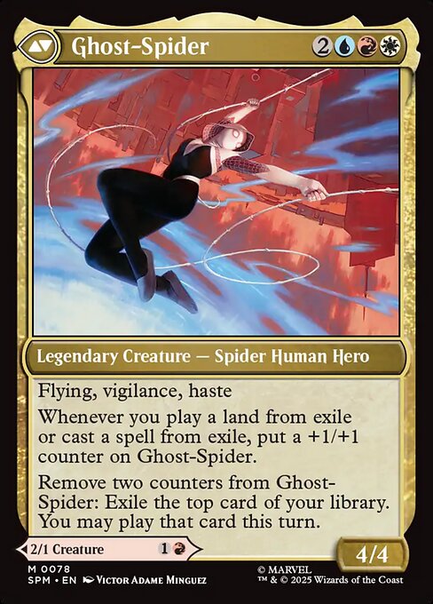 Gwen Stacy // Ghost-Spider 78, back face
