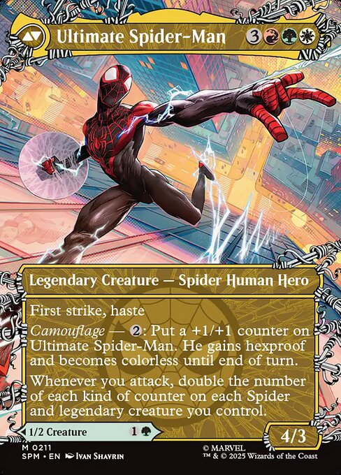 Miles Morales // Ultimate Spider-Man 211, back face