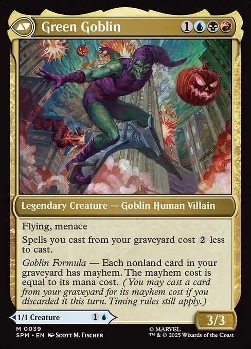 Norman Osborn // Green Goblin 39, back face