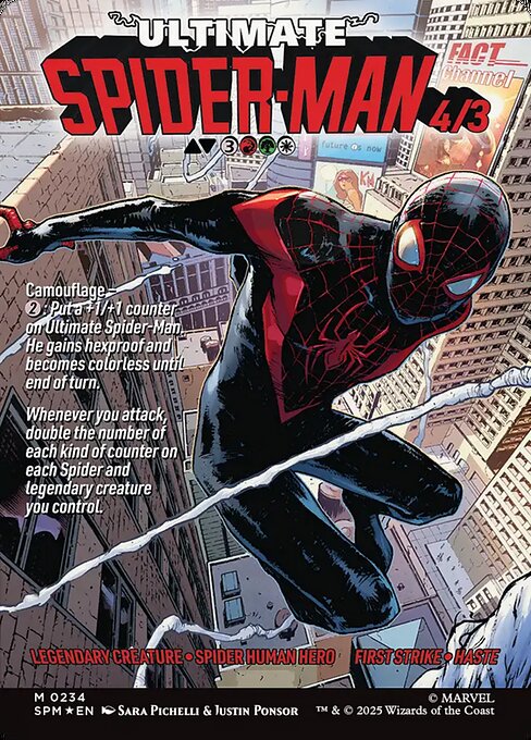 Miles Morales // Ultimate Spider-Man 234, back face