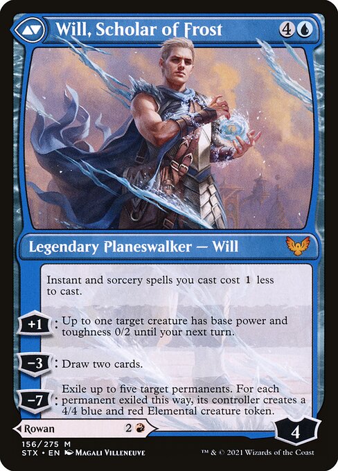 Rowan, Scholar of Sparks // Will, Scholar of Frost 156, back face