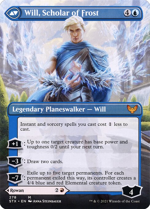Rowan, Scholar of Sparks // Will, Scholar of Frost 278, back face