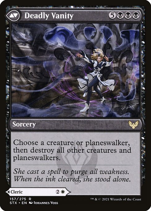 Selfless Glyphweaver // Deadly Vanity 157, back face