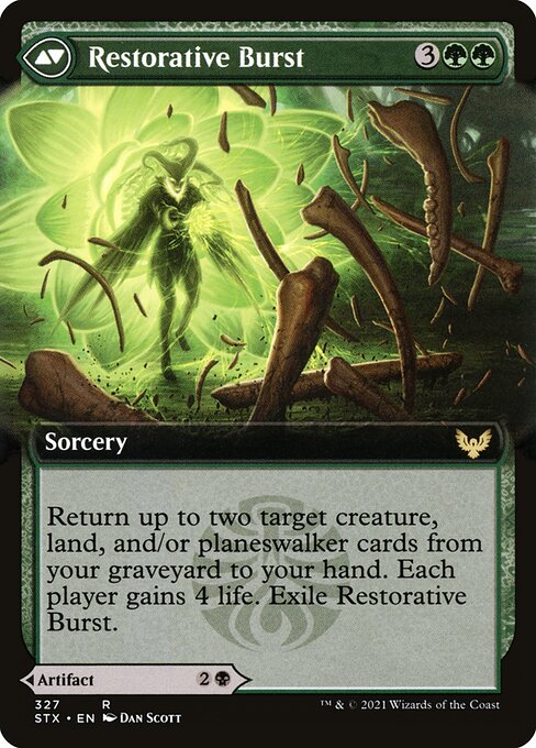Pestilent Cauldron // Restorative Burst 327, back face