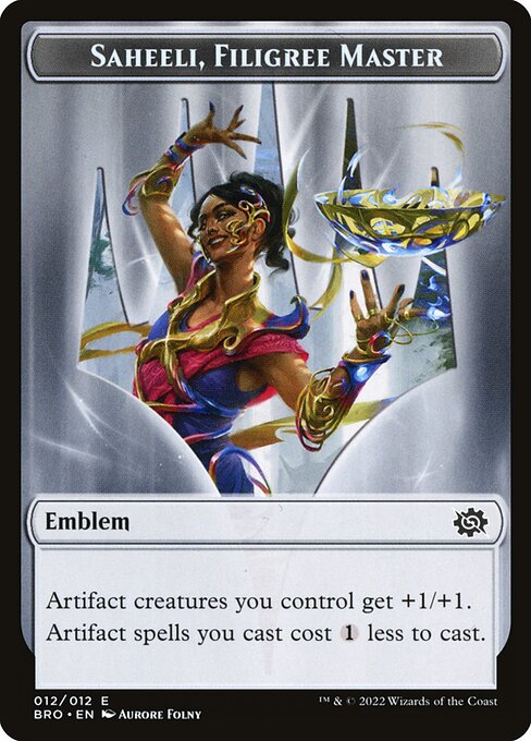 Saheeli, Filigree Master Emblem 12