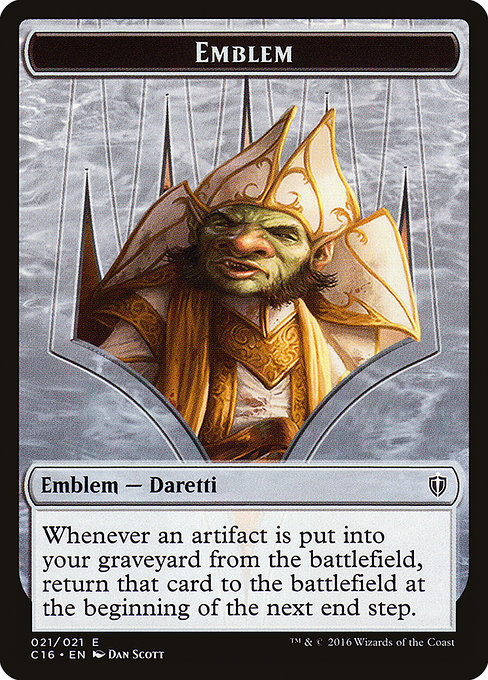 Daretti, Scrap Savant Emblem 21