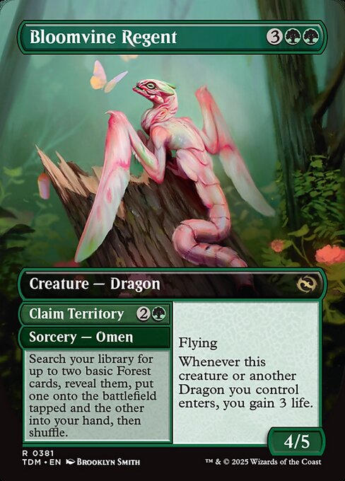 Bloomvine Regent // Claim Territory // Bloomvine Regent // Claim Territory 381, back face