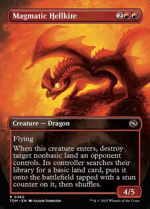 Magmatic Hellkite // Magmatic Hellkite 380, back face