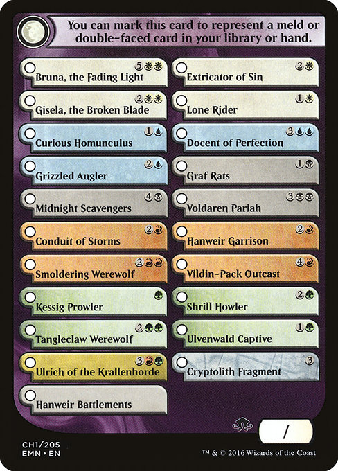 Eldritch Moon Checklist CH1
