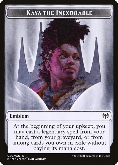 Kaya the Inexorable Emblem 20