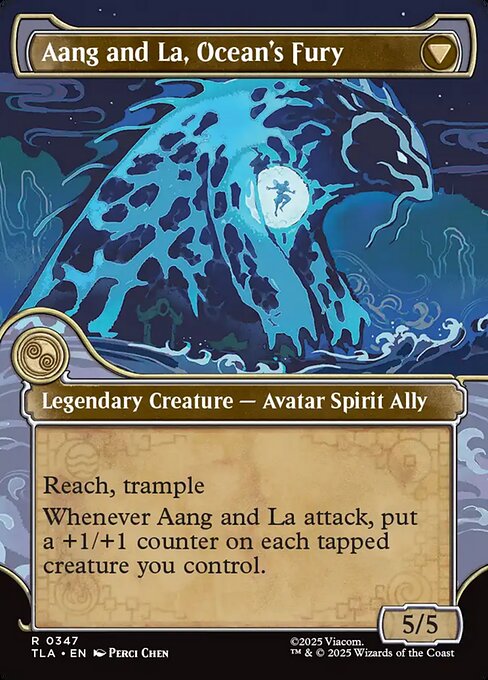 Aang, Swift Savior // Aang and La, Ocean's Fury 347, back face