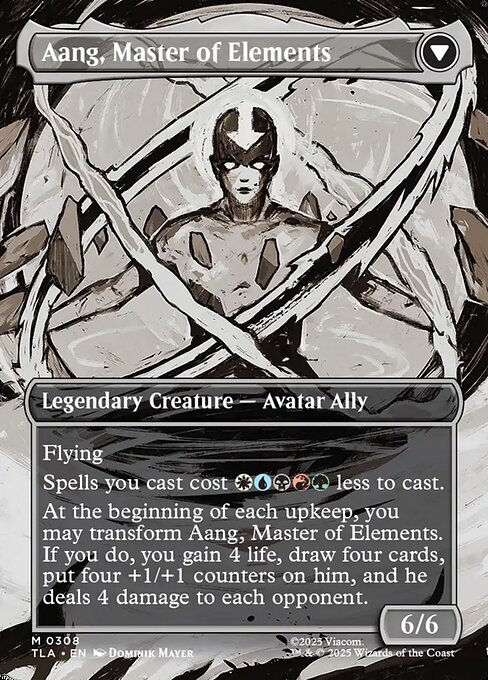 Avatar Aang // Aang, Master of Elements 308, back face