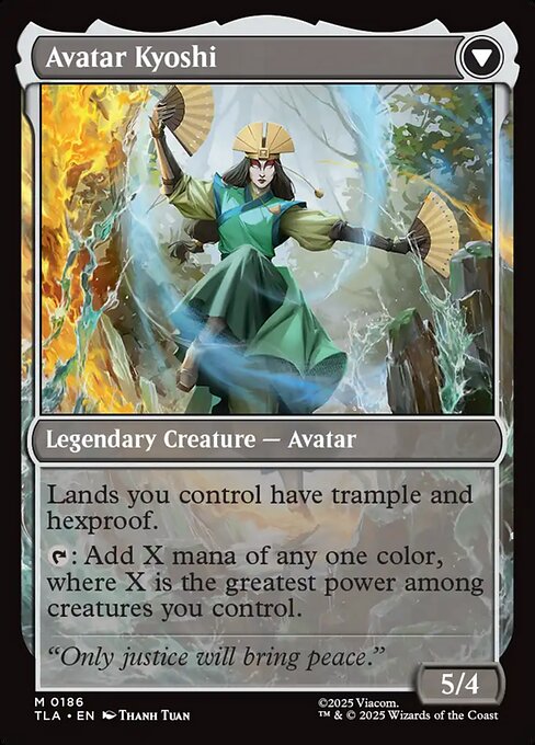 The Legend of Kyoshi // Avatar Kyoshi 186, back face