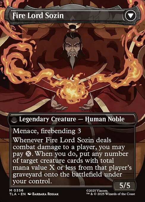 The Rise of Sozin // Fire Lord Sozin 356, back face