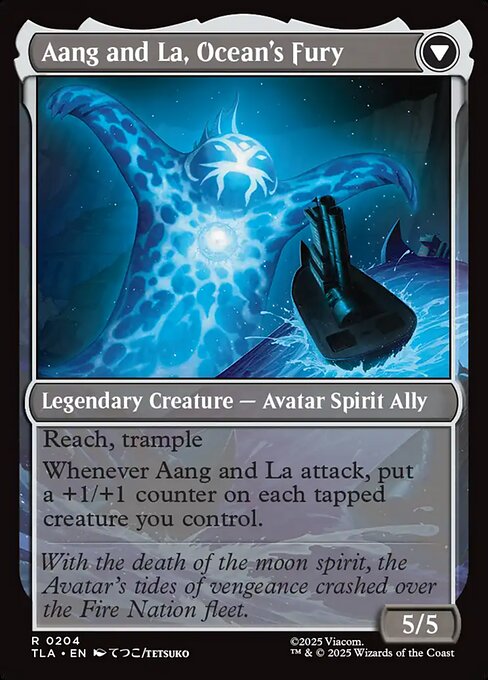 Aang, Swift Savior // Aang and La, Ocean's Fury 204, back face