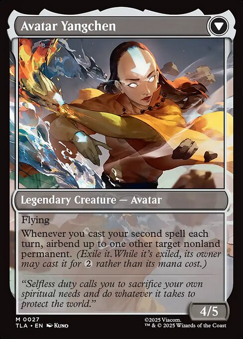The Legend of Yangchen // Avatar Yangchen 27, back face