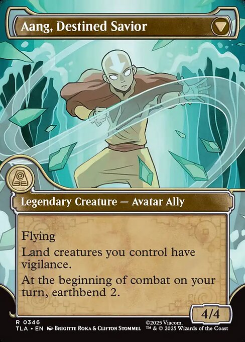 Aang, at the Crossroads // Aang, Destined Savior 346, back face