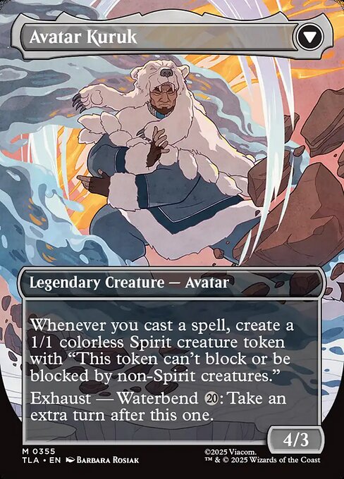 The Legend of Kuruk // Avatar Kuruk 355, back face