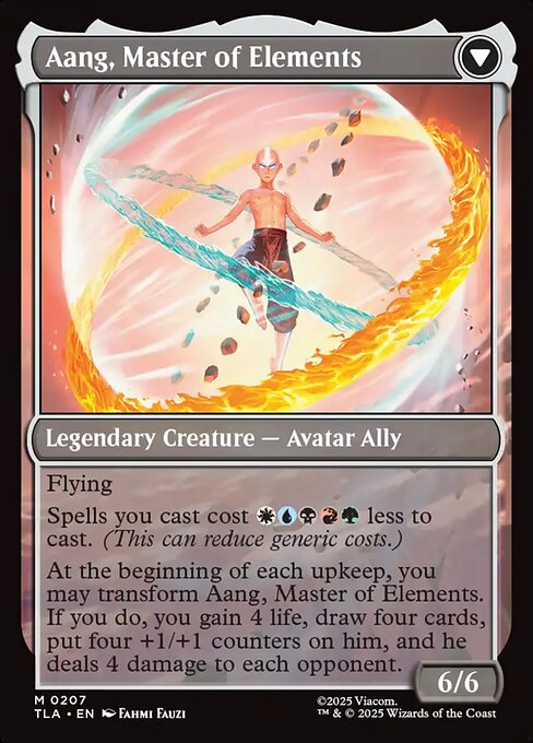 Avatar Aang // Aang, Master of Elements 207, back face