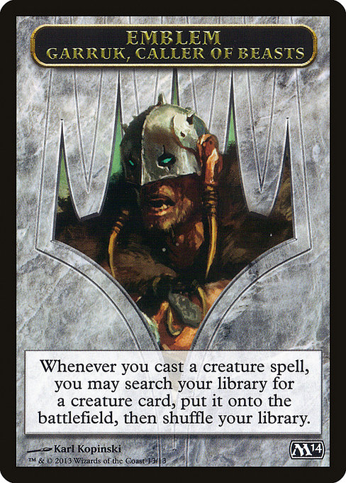 Garruk, Caller of Beasts Emblem 13