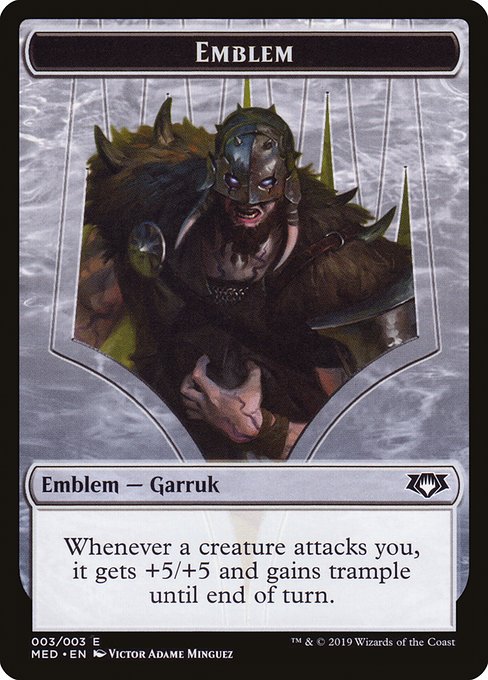 Garruk, Apex Predator Emblem W3