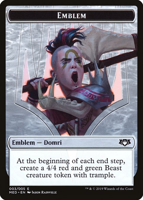 Domri, Chaos Bringer Emblem R3